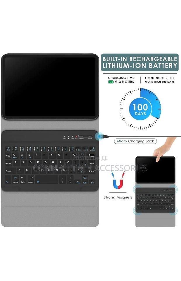 iPad Mini 6th Gen Leather Keyboard Case 2021 8.3 Inch - thumbnail 3