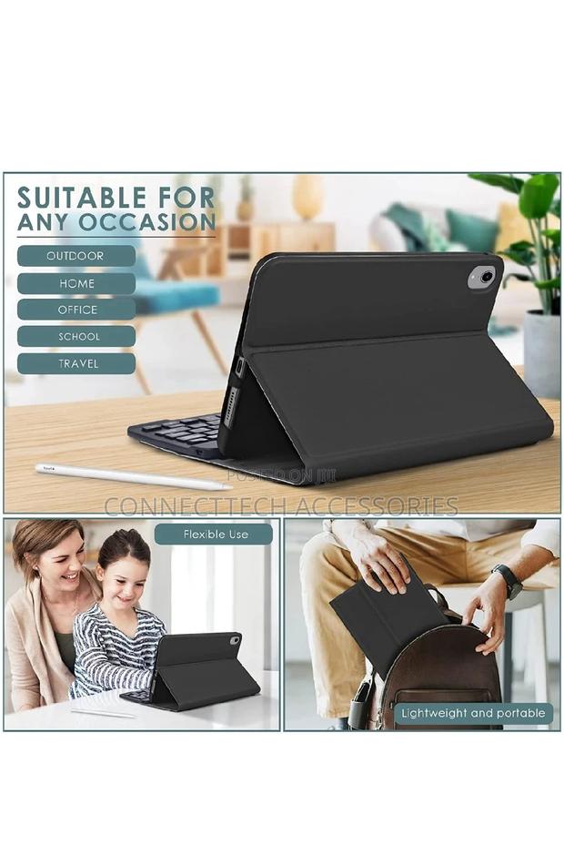 iPad Mini 6th Gen Leather Keyboard Case 2021 8.3 Inch - thumbnail 2