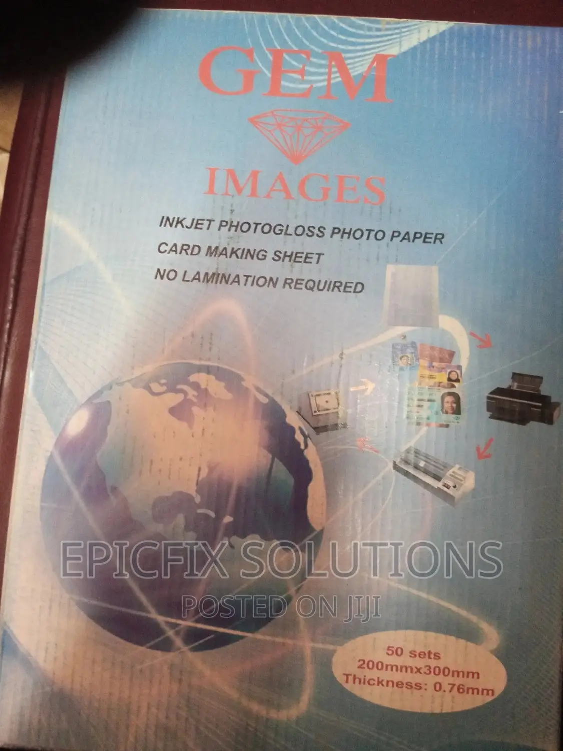 Inkjet Photogloss Laminates.