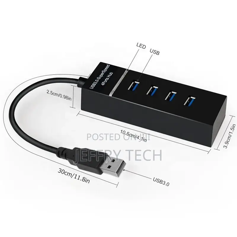 Mulit USB Hub Splitter USB 3.0 Hub 4 Port Ultra Slim Data Hu