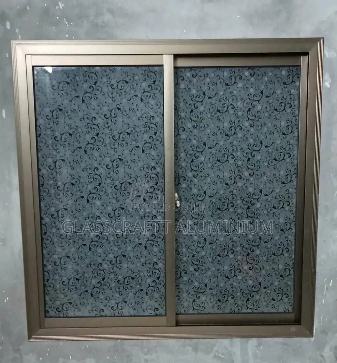 Wide Champagne Aluminium Windows