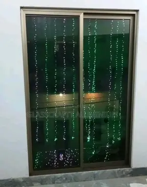 Wide Champagne Aluminium Windows