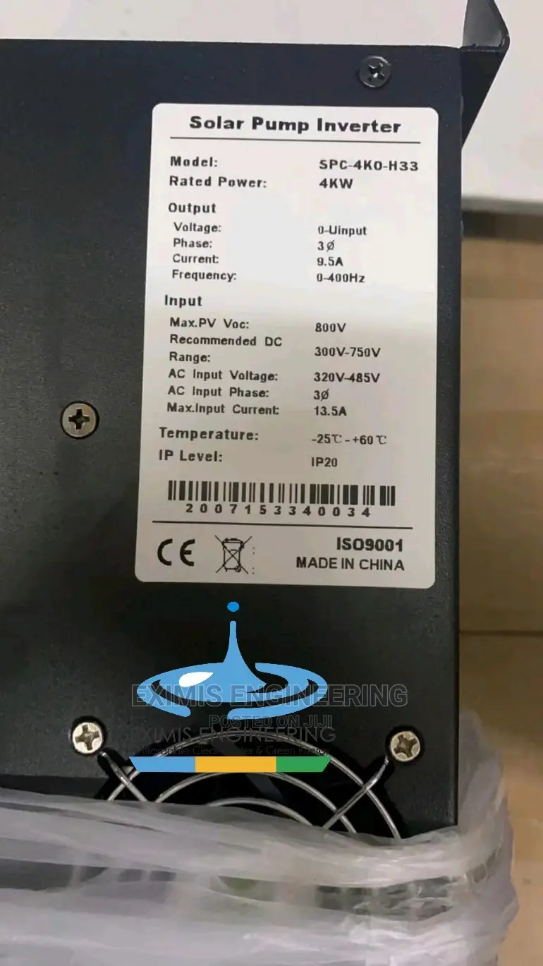 ONE Solar Pumping Inverter 4kw 3phase