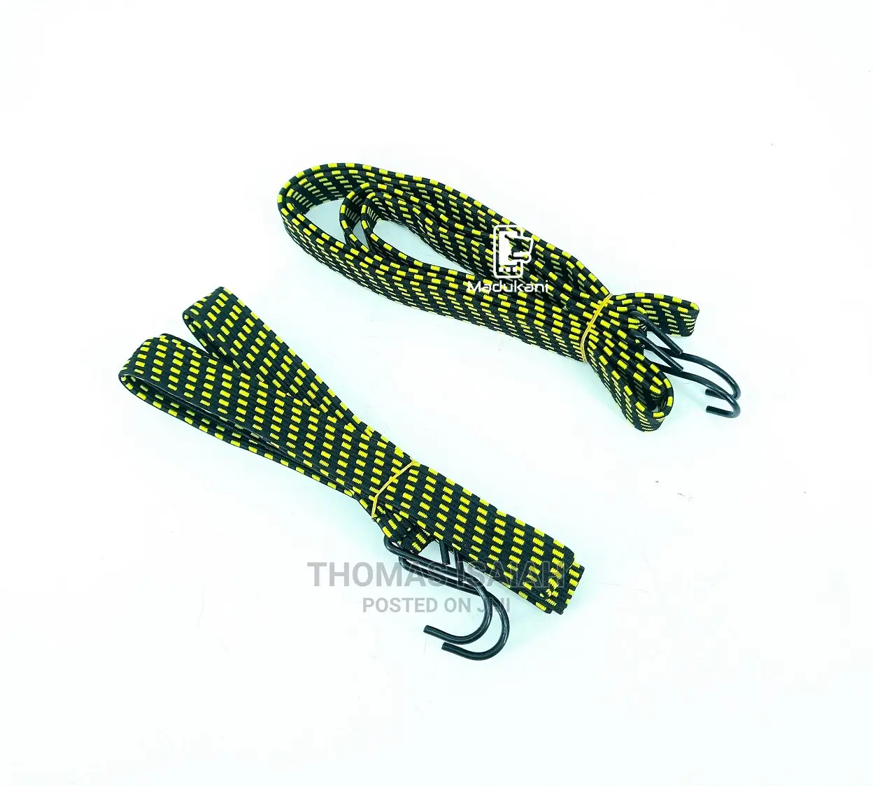 2PCS Bicycle Motorbike Luggage Elastic Cargo Straps Rope Wit