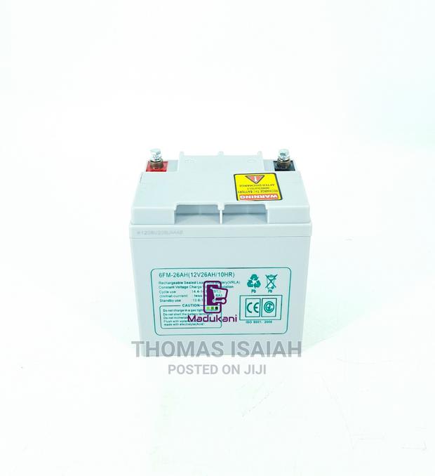 12V 26AH Maintenance Free Deep Cycle Solar Battery With Butt - thumbnail 3
