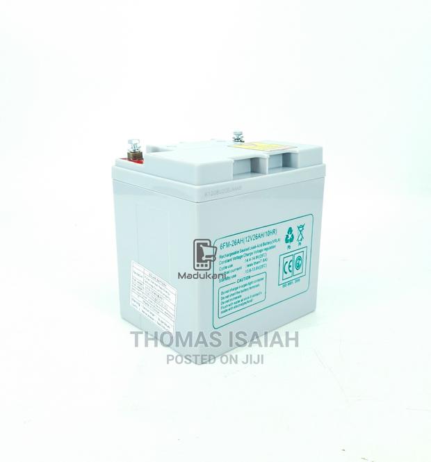 12V 26AH Maintenance Free Deep Cycle Solar Battery With Butt - thumbnail 5