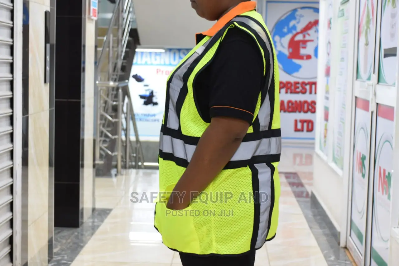 High Best Quality Grey And Green Reflective Vest