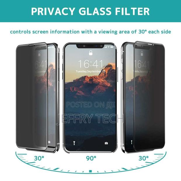 Samsung Galaxy A70 A705F 3D Privacy Tempered Glass Screen Gu - thumbnail 2