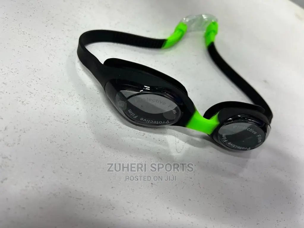 Swimming Goggles Black and Green Kids