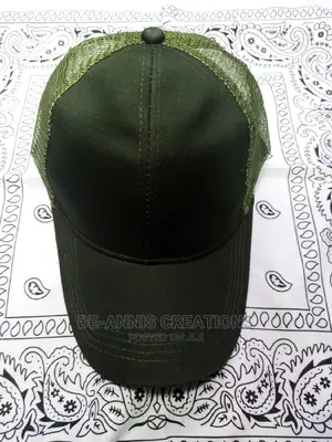 Dark Green Mesh Caps