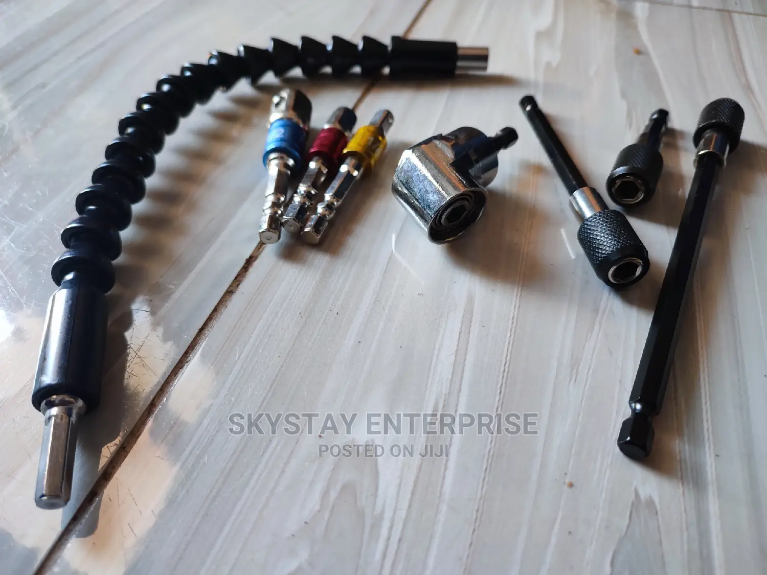 8pcs Drill Gun Angle Adaptor With Socket Bits Extensions