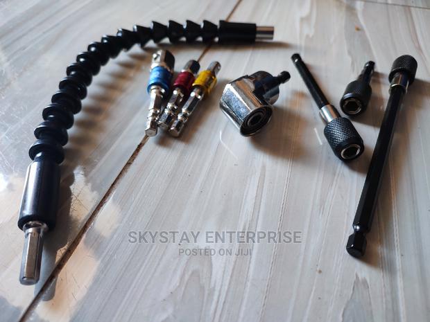 8pcs Drill Gun Angle Adaptor With Socket Bits Extensions - thumbnail 12