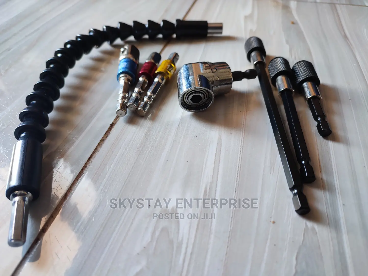 8pcs Drill Gun Angle Adaptor With Socket Bits Extensions