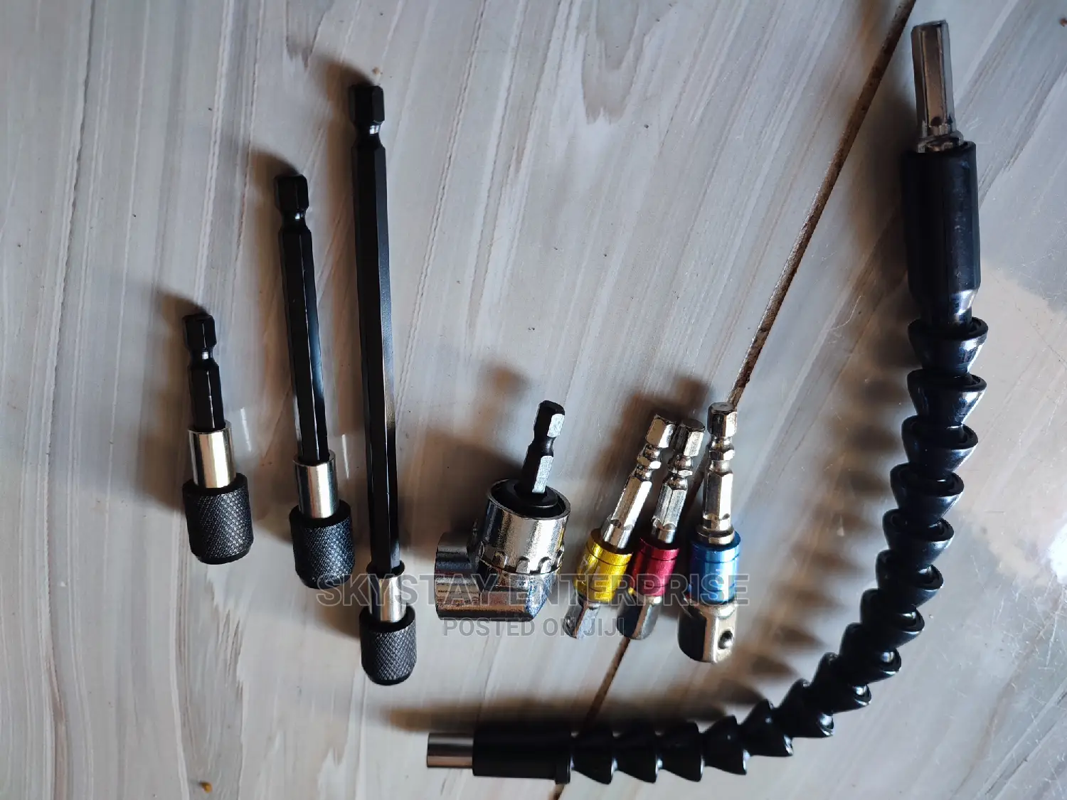 8pcs Drill Gun Angle Adaptor With Socket Bits Extensions