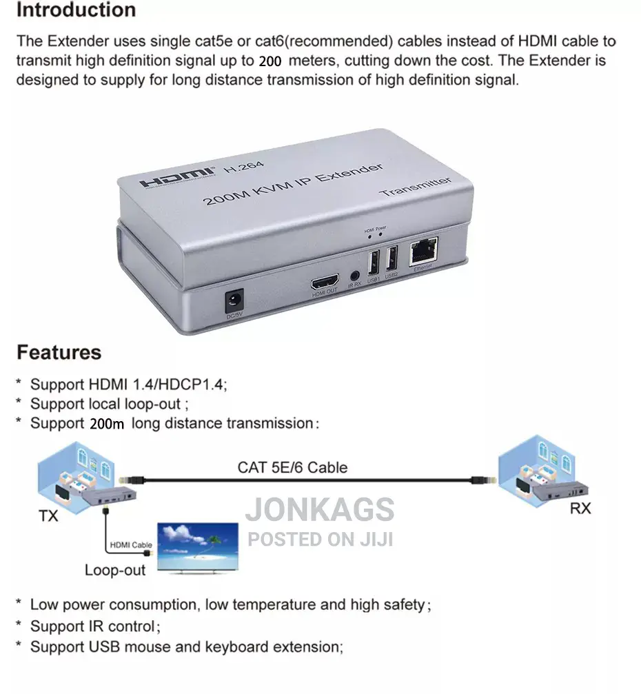 200 Meters HDMI Extenders
