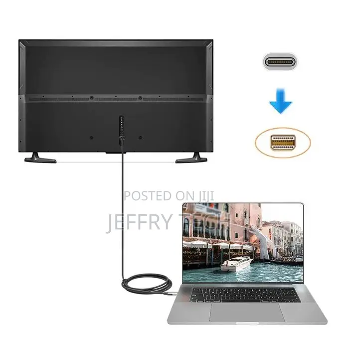 USB to Mini Displayport Able 6ft USB Type Thunderbolt 3 to M