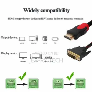 1080P DVI Male to HDMI Male Connector Adapter Converter PC D