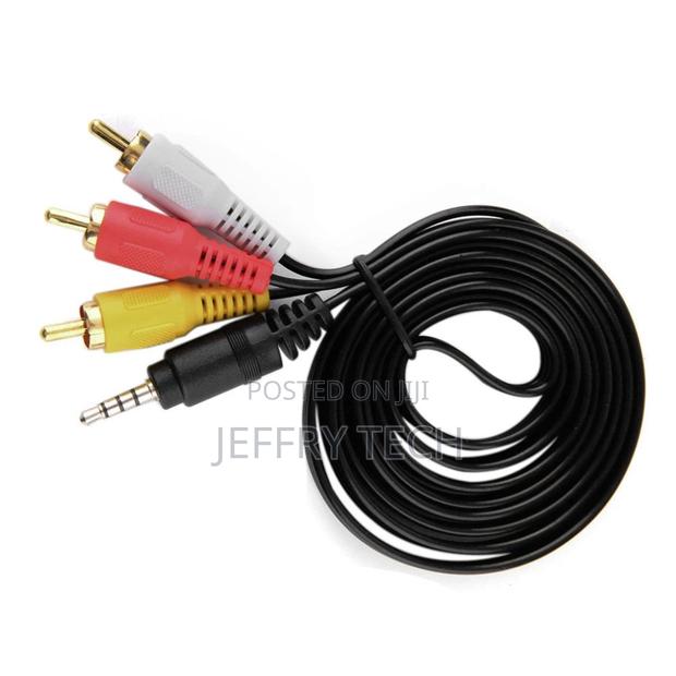 3.5mm Jack to 3 RCA; Mini Jack Male to 3 RCA Video Audio AV