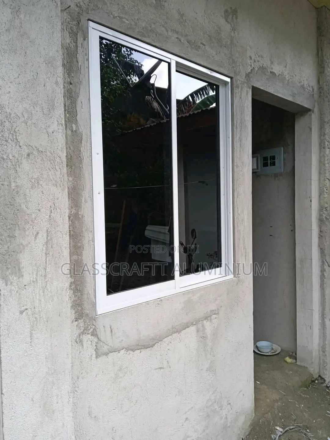 Black Glass Window Panels