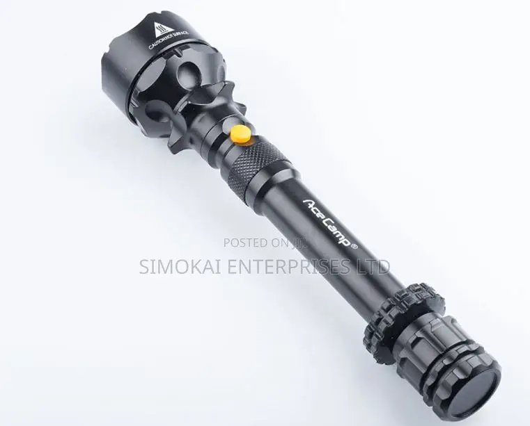 Aluminum USB Rechargable Power Bank LED Flashlight 1000 Lum