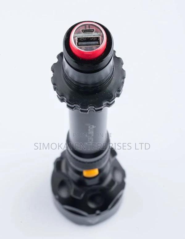 Aluminum USB Rechargable Power Bank LED Flashlight