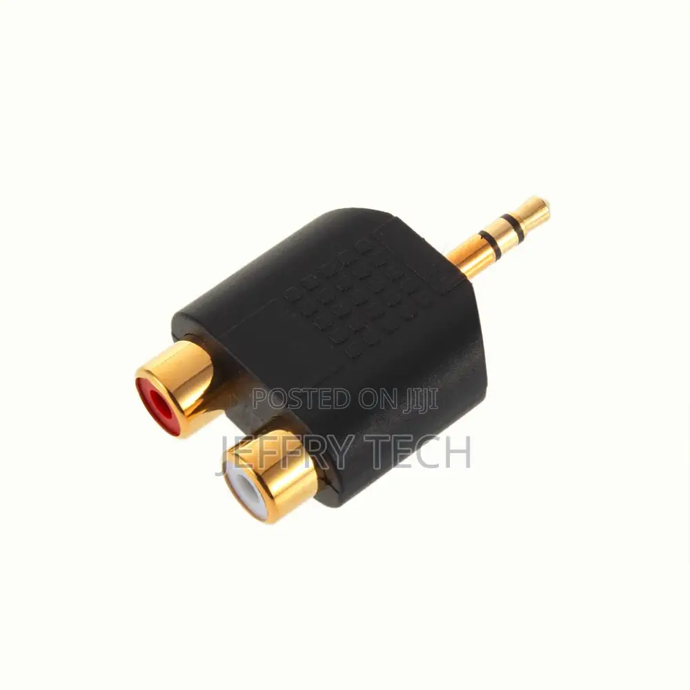 M/F Connector 3.5mm Stereo Male to 2X RCA Female Adapter Mal