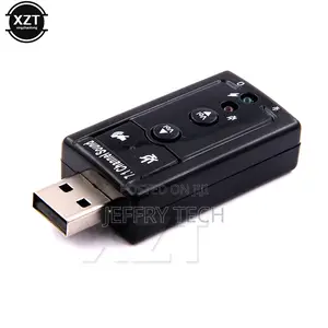 7.1 External USB Sound Card USB to Jack 3.5mm Headphone Aud