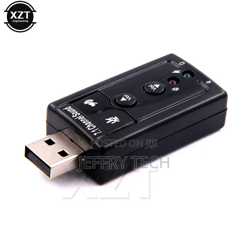7.1 External USB Sound Card USB to Jack 3.5mm Headphone Aud