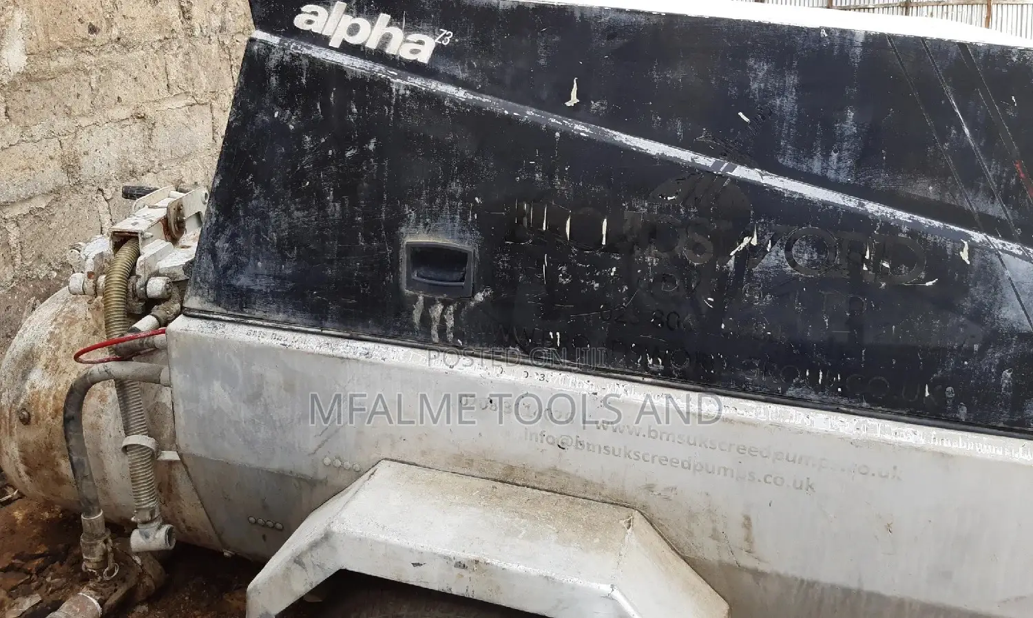 Concrete Mortar Screed Pump Alpha 3 Cylinder Engine - Ex-Uk