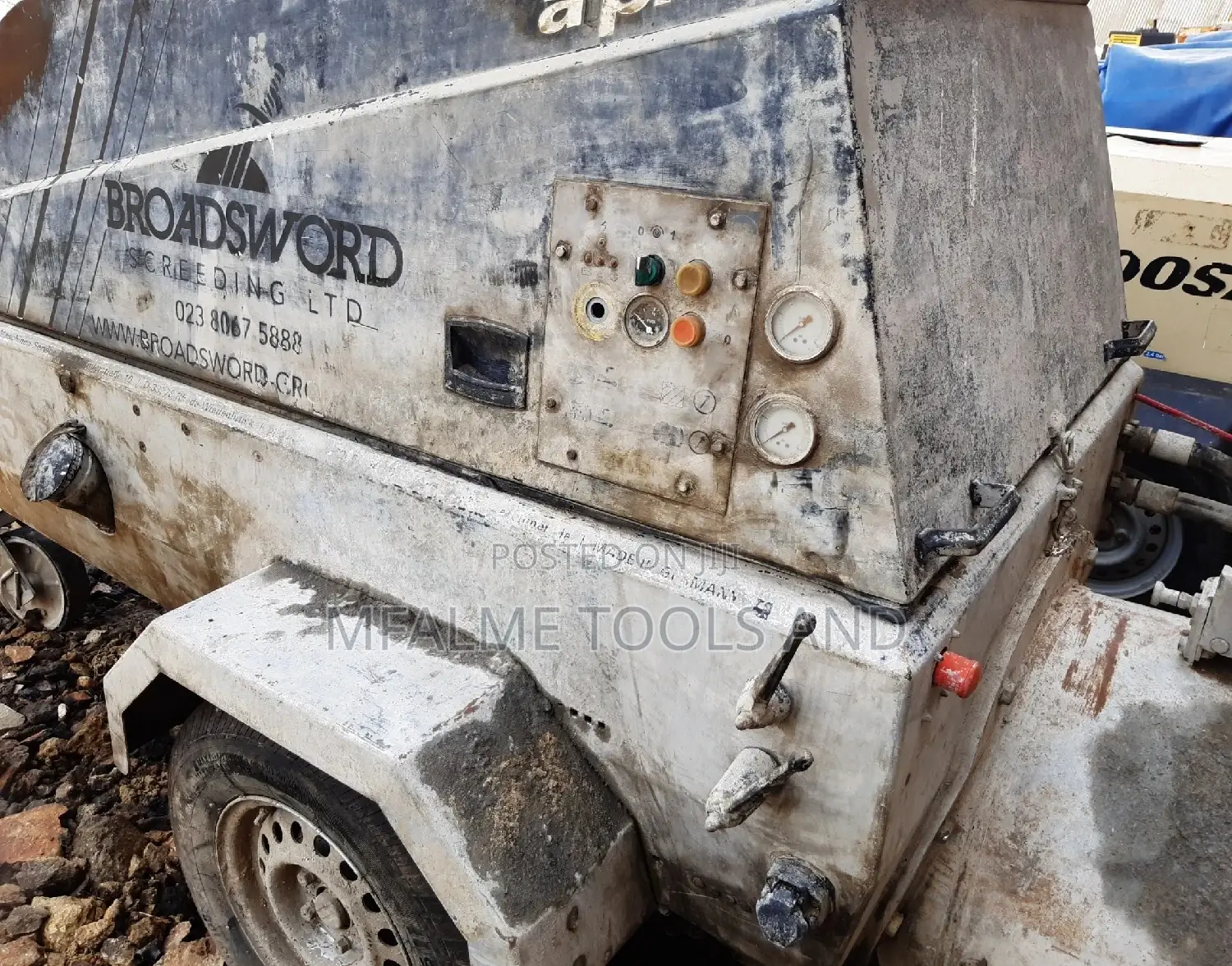 Concrete Mortar Screed Pump Alpha 3 Cylinder Engine - Ex-Uk