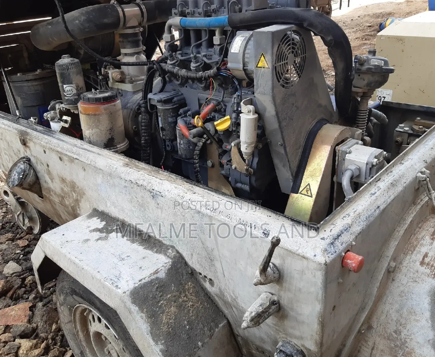 Concrete Mortar Screed Pump Alpha 3 Cylinder Engine - Ex-Uk