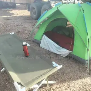 Green Portable Camping Bed