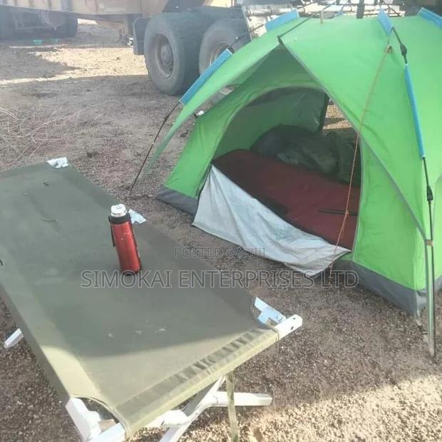 Green Portable Camping Bed - main view