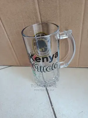 Clear Branded Beer Mug/Glasses With Handle