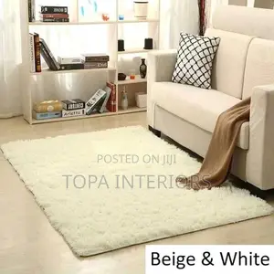 Cream Fluffy Carpets Light Fluffy House Carpets