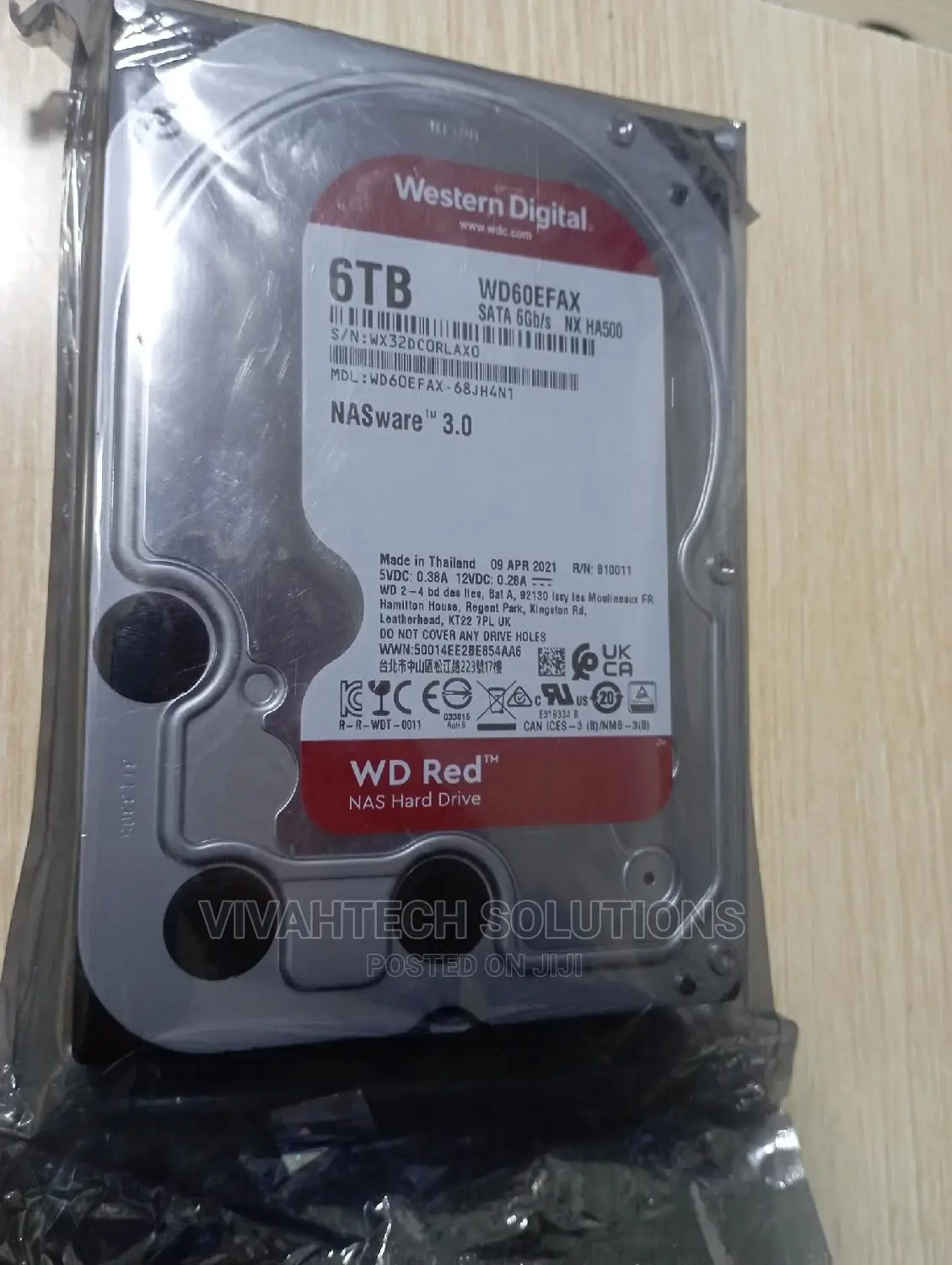 Western Digital 6TB WD Red NAS Internal Hard Drive HDD
