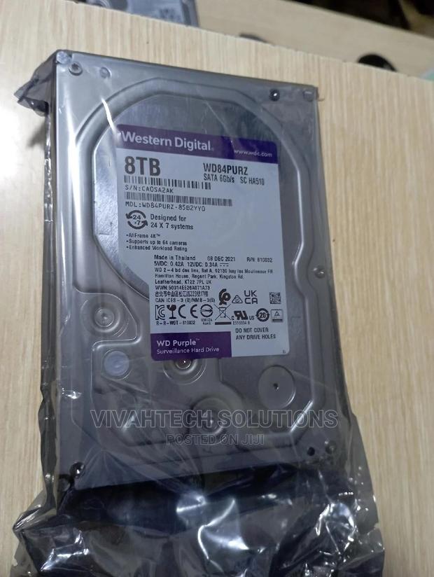 WD Purple Surveillance Hard Drive 8TB - main view