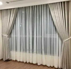 Beige Linen Curtain