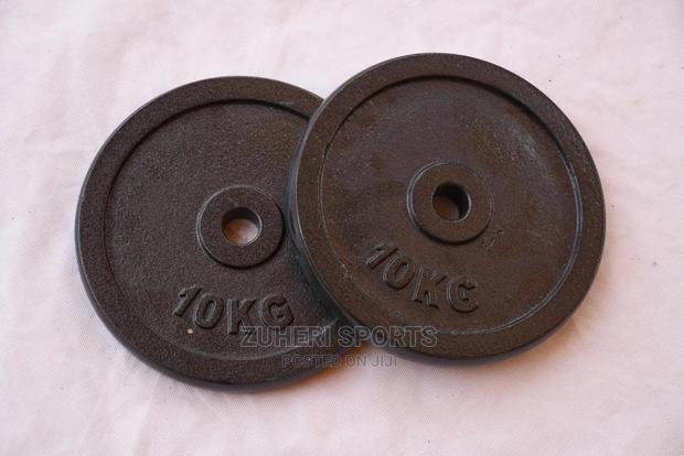 Cast Iron 10kg Gym Weights Plates Pair