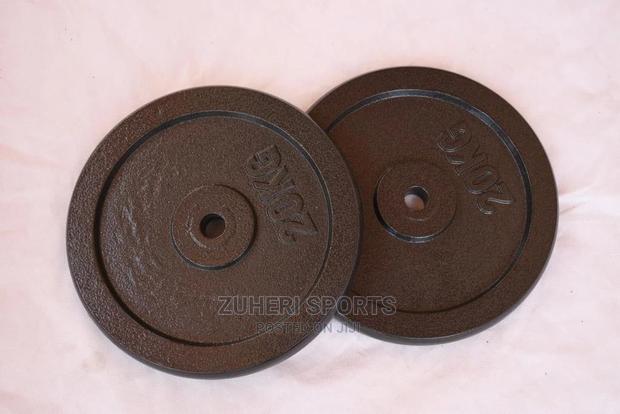 20kg Barbell Plates Cast Iron Pair - main view