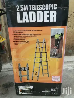 Double Telescopic Ladder 5m Full Extension 2.5m A Shape