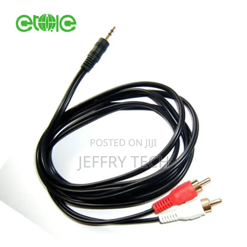 1.5m 3.5mm Jack to 2 X RCA Cable ) Audio Lead Stere