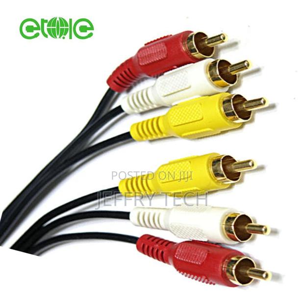 3 RCA to 3 RCA Composite Video + Audio Cable M/M 5m - thumbnail 3