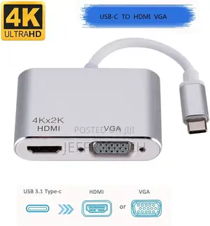 Type C to Hdtv+Vga+Pd+Usb3.0 Adaptor
