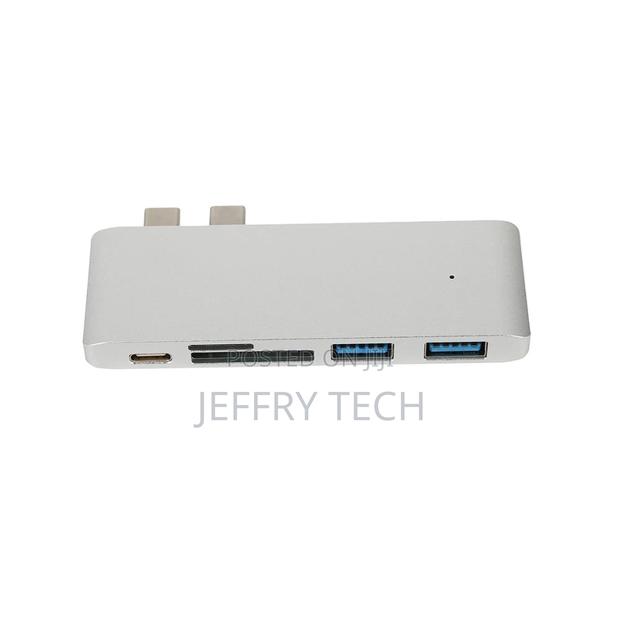Type C HUB to PD and SD and TF Card Reader and USB 3.0x2 For - thumbnail 2