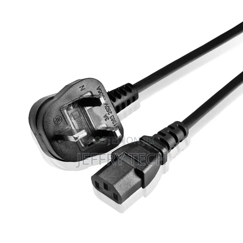 Lead Power Cable 3 Pin UK Plug PC Monitor TV C13 Cord