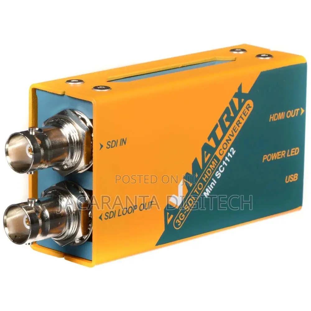 Avmatrix Mini Sc1112 3g-Sdi to Hdmi Broadcast Converter With Power Sup