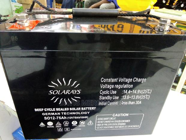 Deep Cycle Solar Battery 75ah - main view