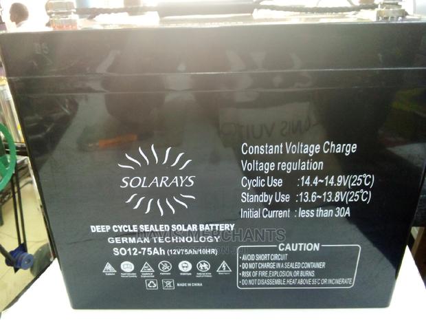 Deep Cycle Solar Battery 75ah - thumbnail 3