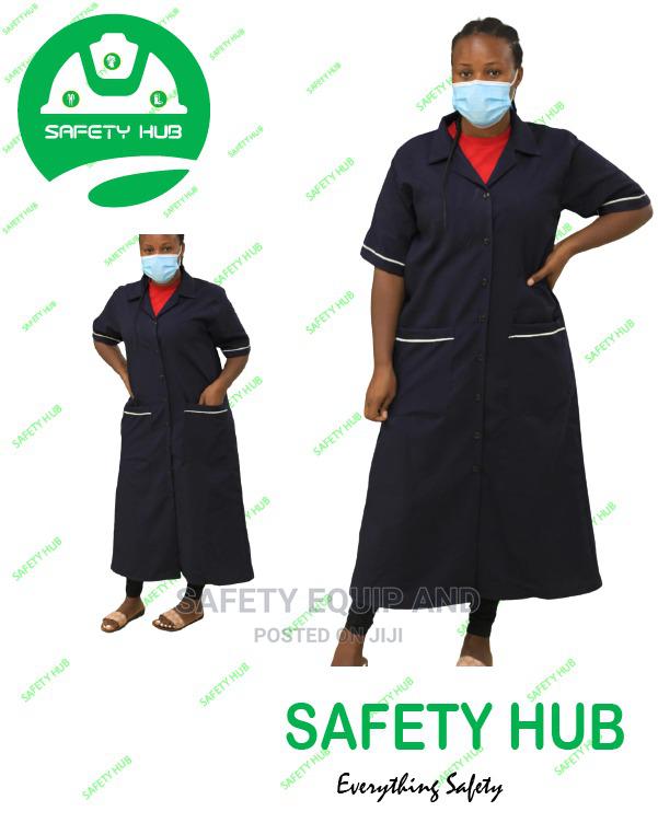 Uniform For Nannies-navy Blue With White Piping